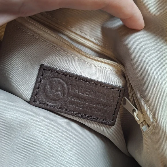 Valentina Genuine Leather Green Mini Backpack Purse Gold Hardware - Picture 6 of 6